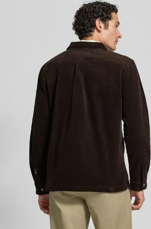 Lindbergh Modern fit overhemdjack met borstzak model 'Superflex' - Foto 2