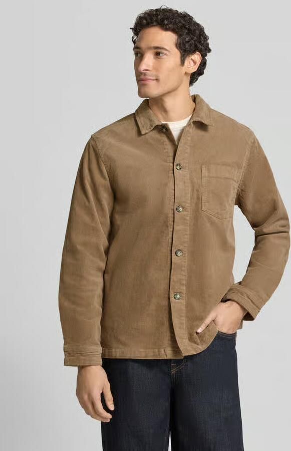 Lindbergh Modern fit overhemdjack met borstzak model 'Superflex' - Foto 3