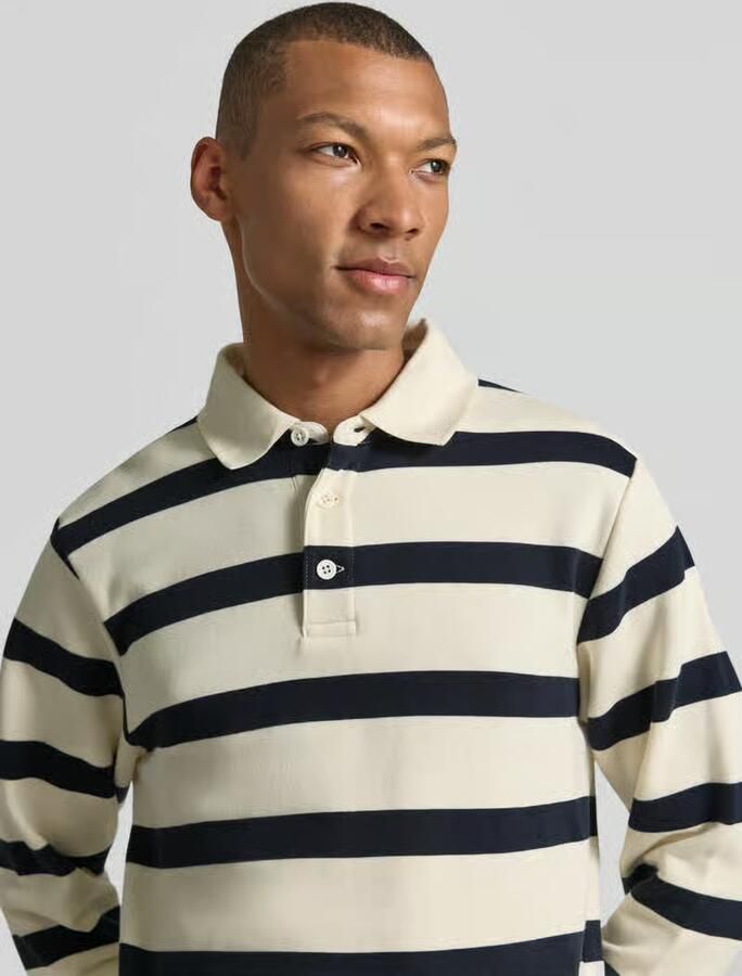 Lindbergh Relaxed fit Poloshirt met streepmotief - Foto 2