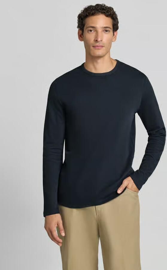 Lindbergh Regular fit shirt met lange mouwen van puur katoen model 'Basic' - Foto 3
