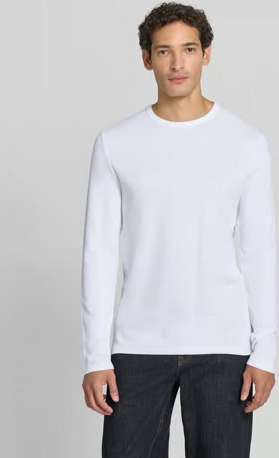 Lindbergh Regular fit shirt met lange mouwen van puur katoen model 'Basic' - Foto 2