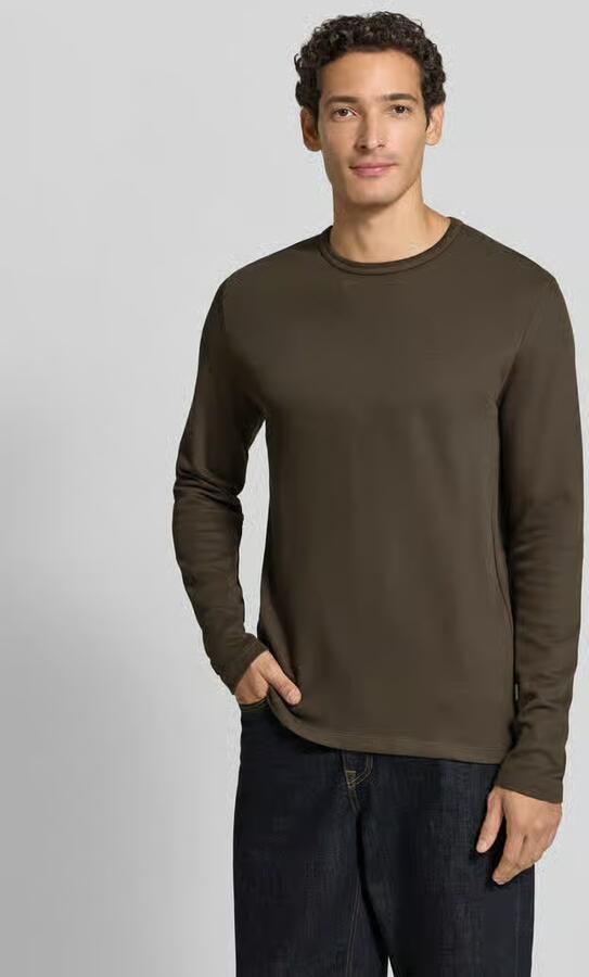 Lindbergh Regular fit shirt met lange mouwen van puur katoen model 'Basic' - Foto 3