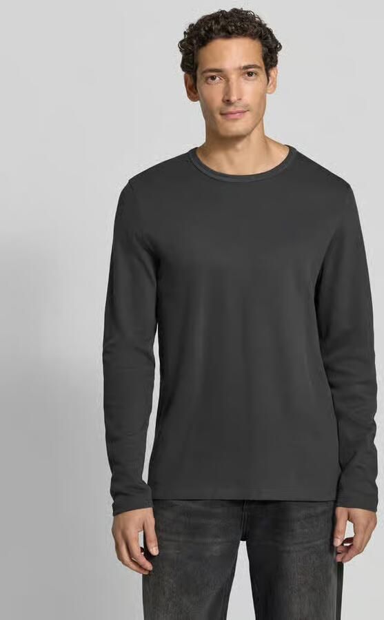 Lindbergh Regular fit shirt met lange mouwen van puur katoen model 'Basic' - Foto 3
