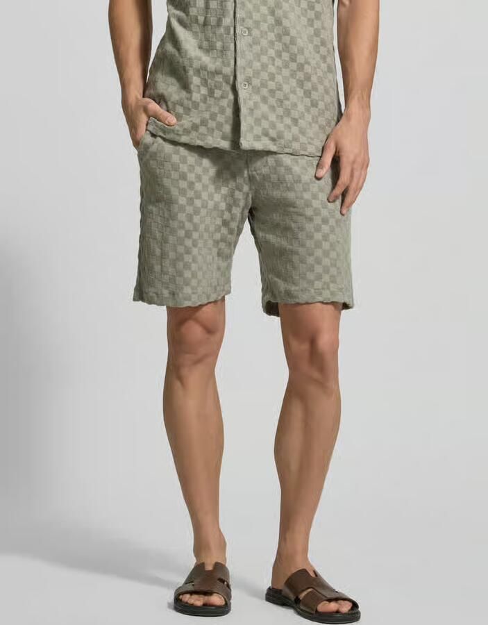 Lindbergh regular fit shorts met labelpatch - Foto 2