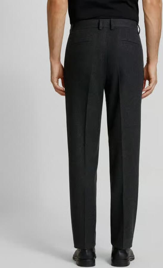 Lindbergh Regular fit stoffen broek met persplooien