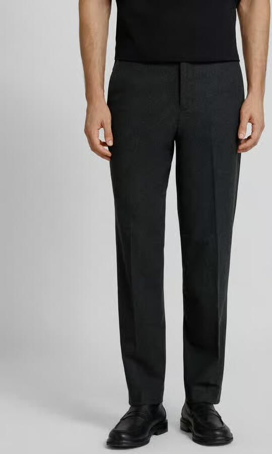 Lindbergh Regular fit stoffen broek met persplooien - Foto 2