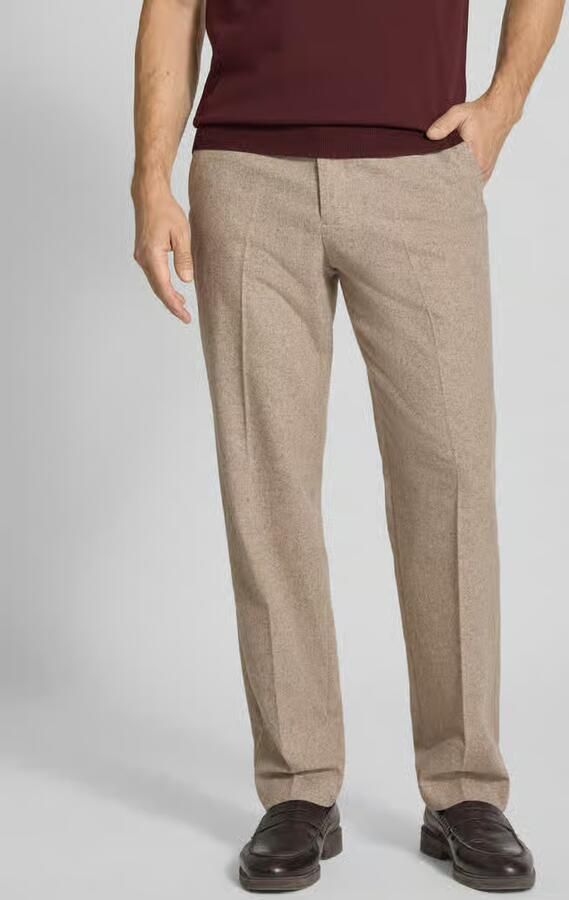 Lindbergh Regular fit stoffen broek met persplooien - Foto 2