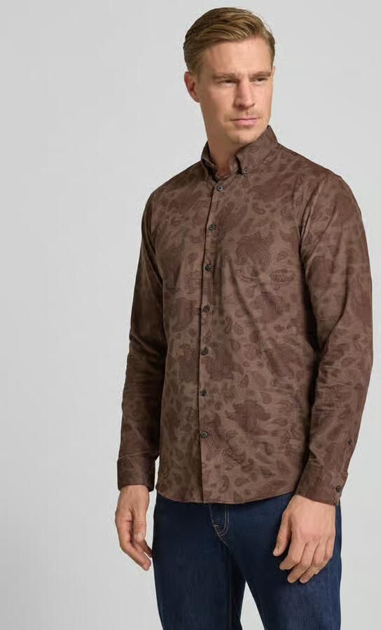 Lindbergh Regular fit vrijetijdsoverhemd van fijn corduroy met button-downkraag - Foto 2