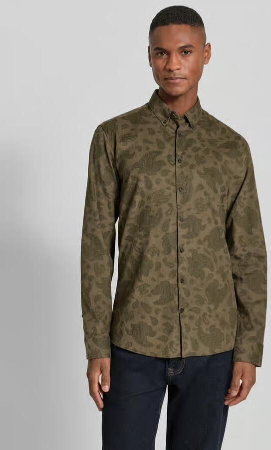 Lindbergh Regular fit vrijetijdsoverhemd van fijn corduroy met button-downkraag - Foto 2