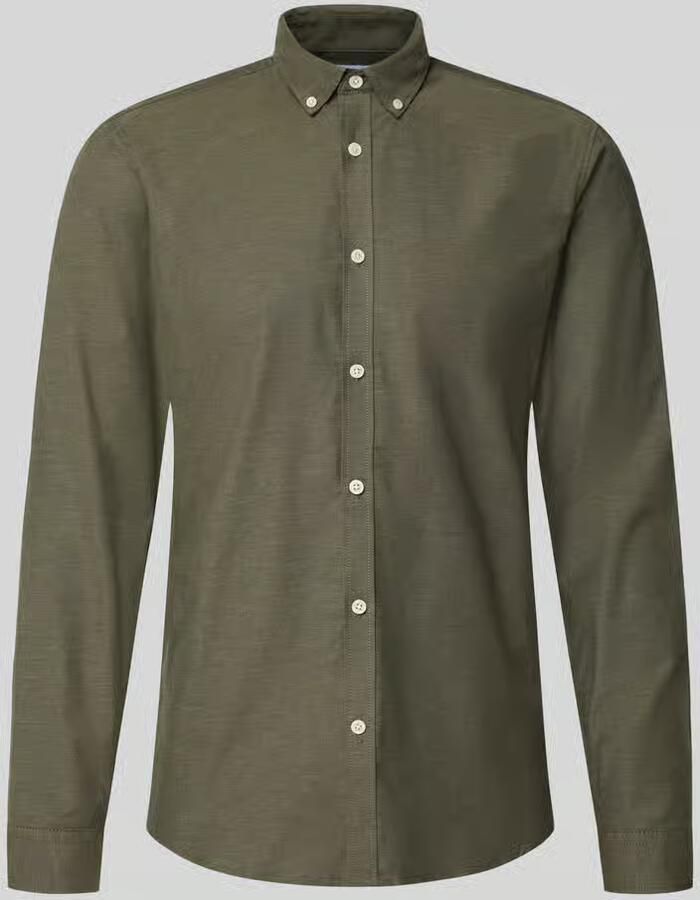 Lindbergh Regular fit vrijetijdsoverhemd van katoenmix model 'Oxford'
