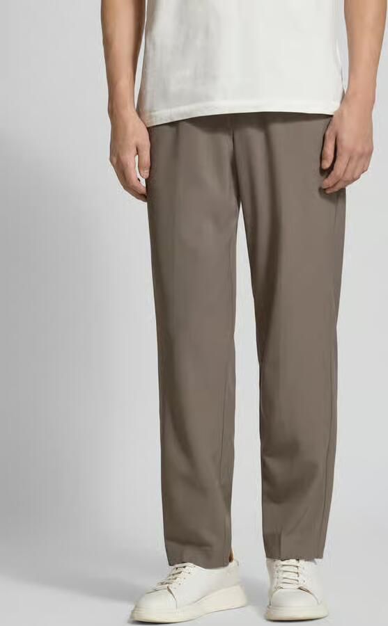 Lindbergh Relaxed fit stoffen broek met elastische band - Foto 9