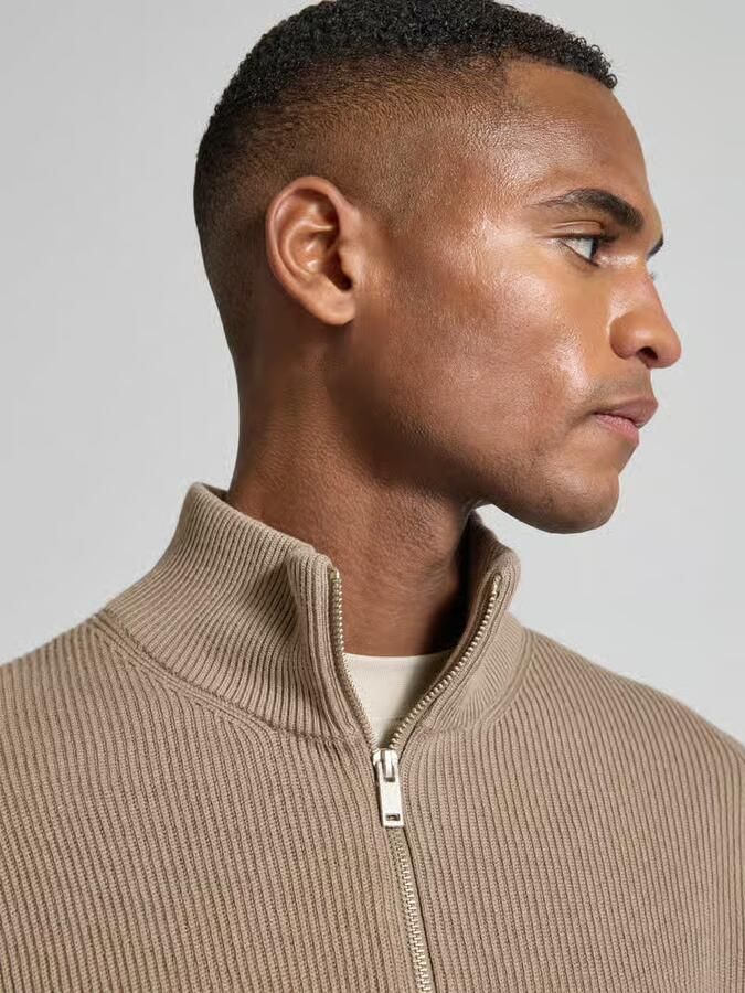 Lindbergh Relaxed fit gebreide pullover in riblook
