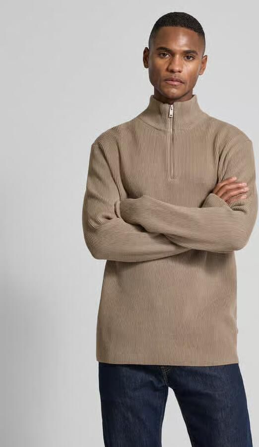 Lindbergh Relaxed fit gebreide pullover in riblook - Foto 4