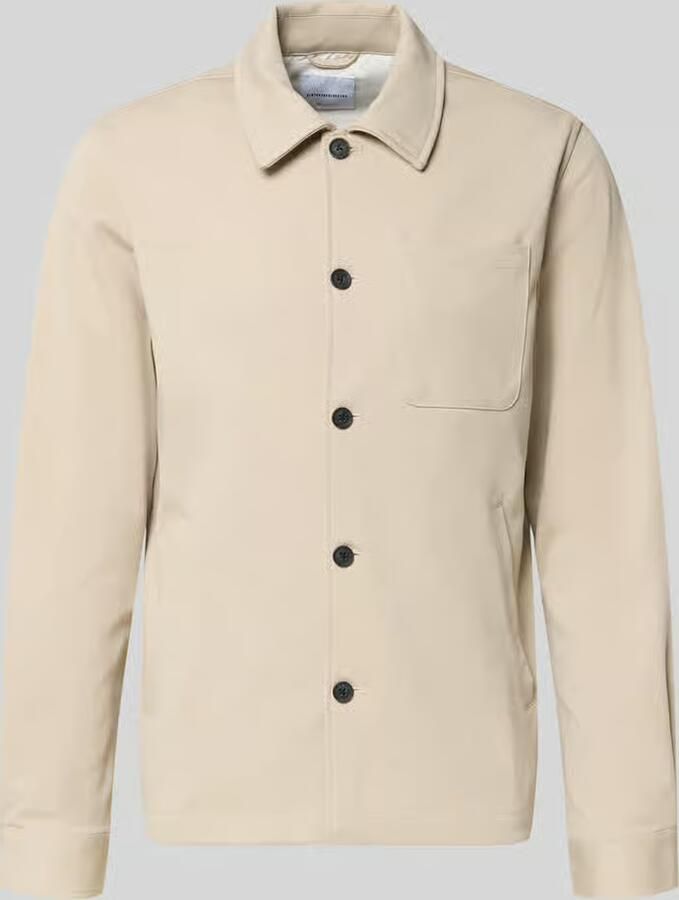 Lindbergh Relaxed fit overhemdjack met borstzak