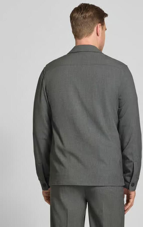Lindbergh Relaxed fit overhemdjack met Kentkraag en borstzakken - Foto 4