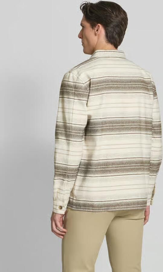 Lindbergh Relaxed fit overhemdjack met opgestikte borstzakken