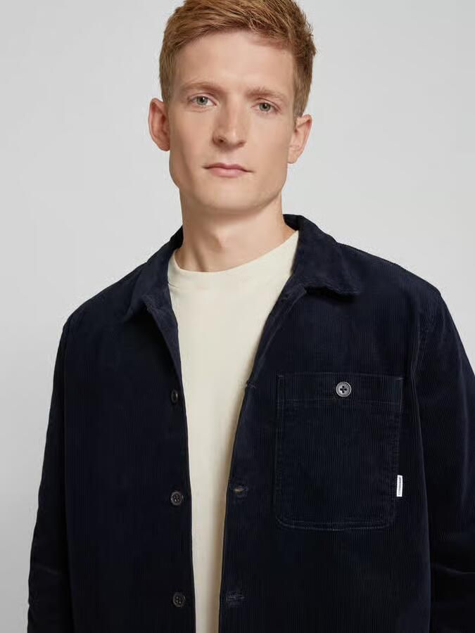Lindbergh Relaxed fit overshirt met opgestikte borstzak