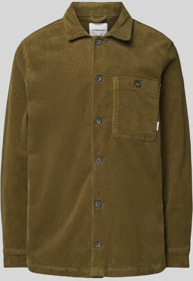 Lindbergh Relaxed fit overshirt met opgestikte borstzak - Foto 2
