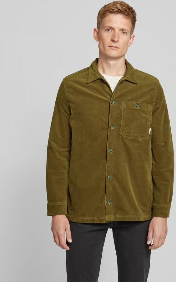 Lindbergh Relaxed fit overshirt met opgestikte borstzak - Foto 3