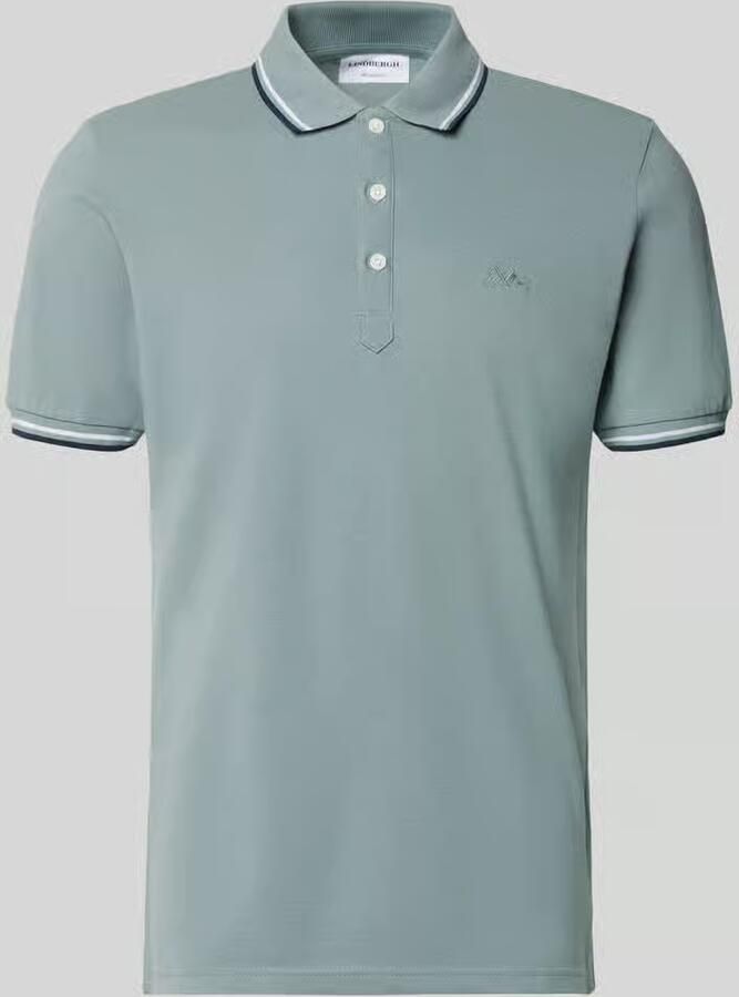 Lindbergh relaxed fit poloshirt met contraststrepen - Foto 2