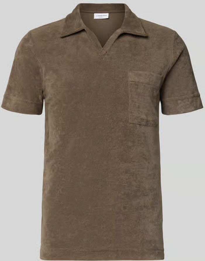 Lindbergh relaxed fit poloshirt met V-hals - Foto 2