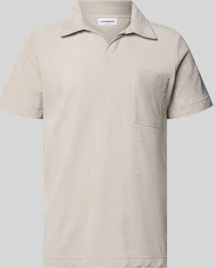 Lindbergh relaxed fit poloshirt met V-hals - Foto 2