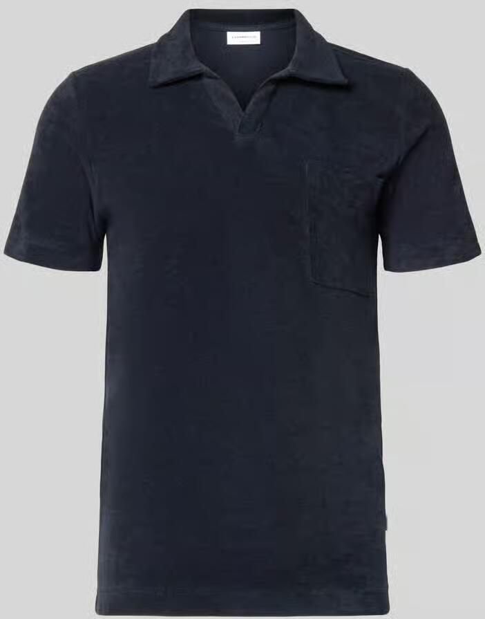 Lindbergh relaxed fit poloshirt met V-hals - Foto 2