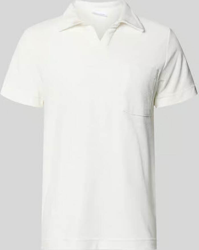 Lindbergh relaxed fit poloshirt met V-hals - Foto 2