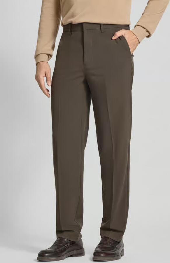 Lindbergh Relaxed fit stoffen broek met persplooien - Foto 2