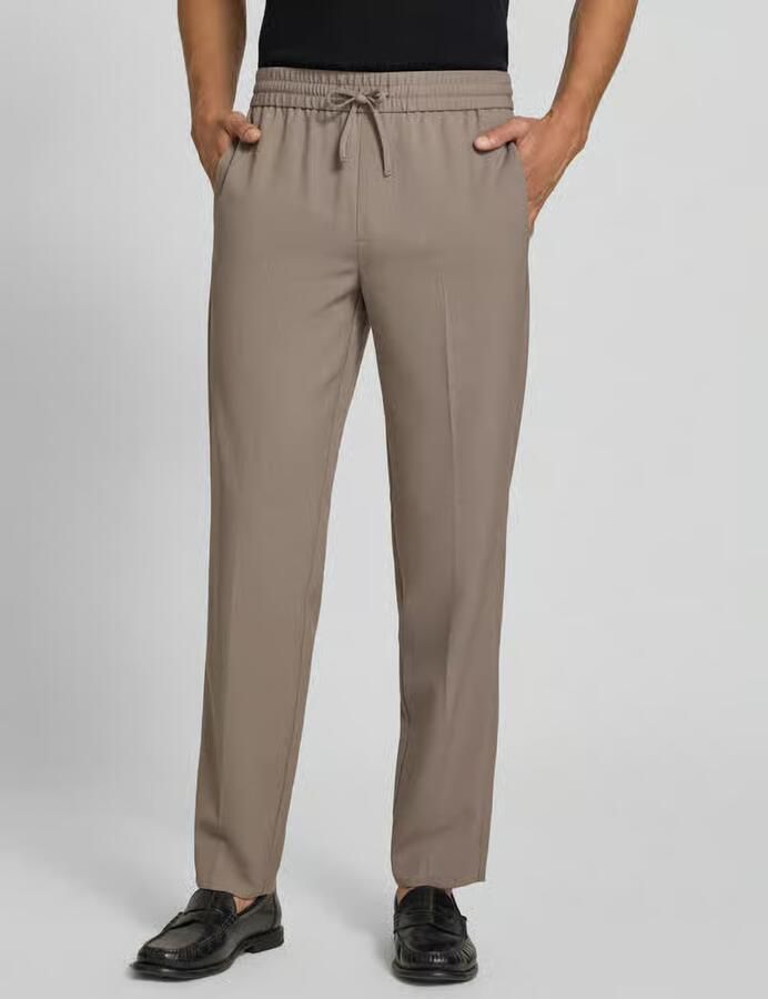 Lindbergh Relaxed fit stoffen broek met elastische band - Foto 4