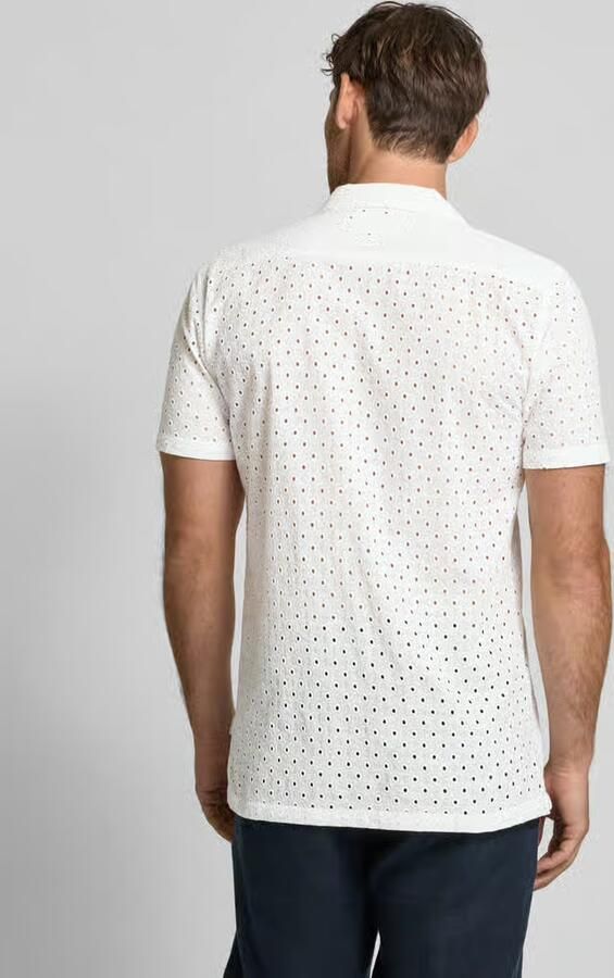 Lindbergh Relaxed fit vrijetijdsoverhemd met broderie anglaise