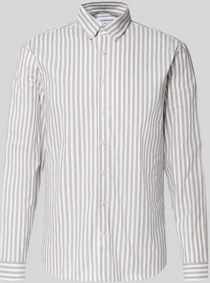 Lindbergh Relaxed fit vrijetijdsoverhemd met Button-downkraag