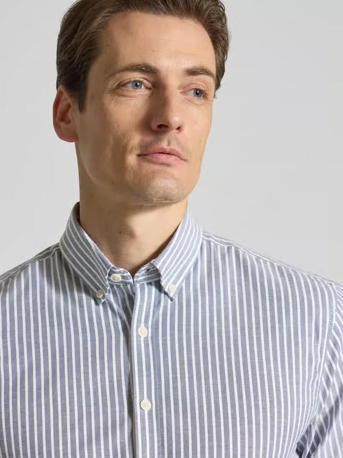 Lindbergh Relaxed fit vrijetijdsoverhemd met Button-downkraag