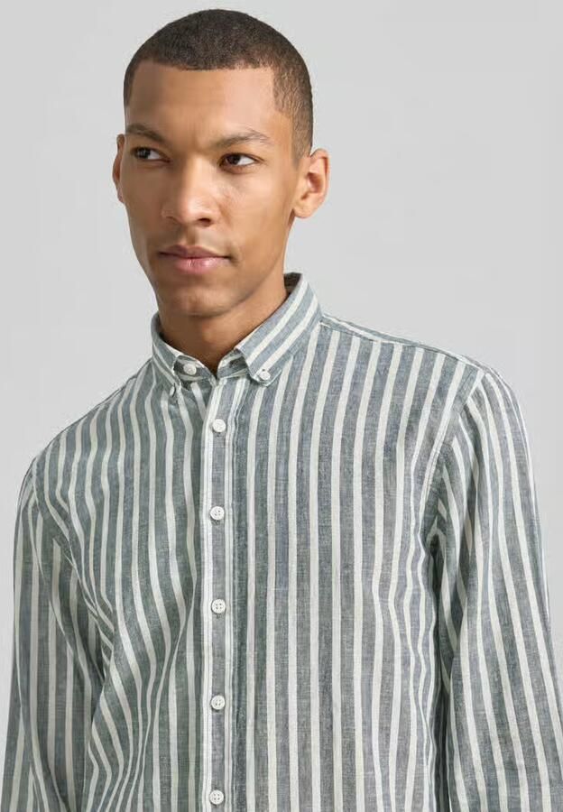 Lindbergh relaxed fit vrijetijdsoverhemd met button-downkraag