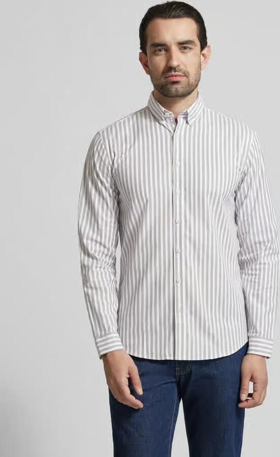 Lindbergh Relaxed fit vrijetijdsoverhemd met Button-downkraag - Foto 3
