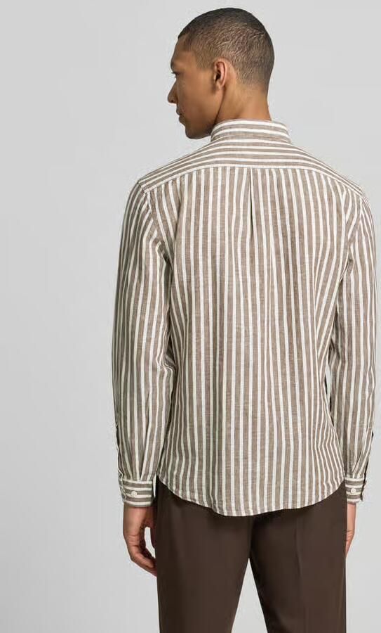 Lindbergh relaxed fit vrijetijdsoverhemd met button-downkraag