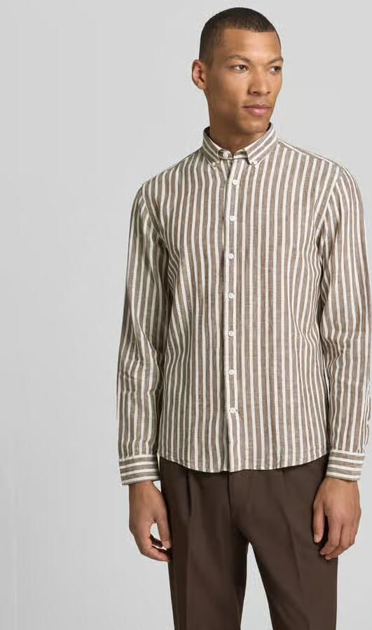 Lindbergh relaxed fit vrijetijdsoverhemd met button-downkraag - Foto 4