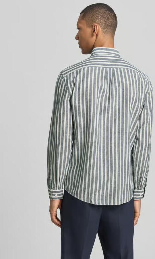Lindbergh relaxed fit vrijetijdsoverhemd met button-downkraag