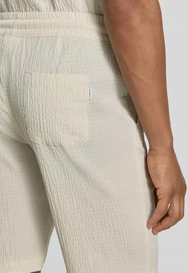 Lindbergh Shorts met elastische band en structuurpatroon - Foto 3