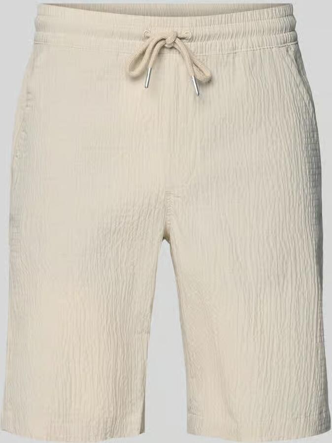 Lindbergh Shorts met elastische band en structuurpatroon - Foto 2