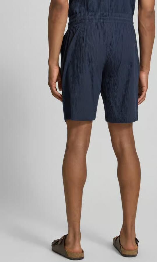 Lindbergh Shorts met elastische band en structuurpatroon