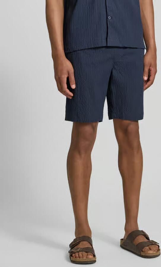 Lindbergh Shorts met elastische band en structuurpatroon - Foto 4