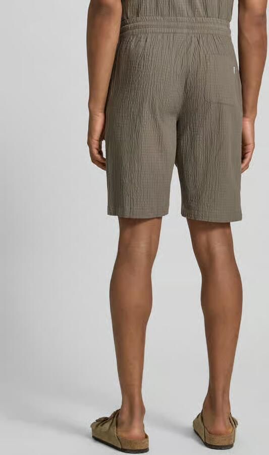 Lindbergh Shorts met elastische band en structuurpatroon - Foto 4