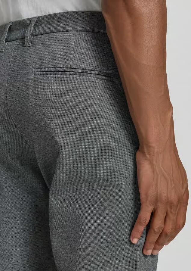 Lindbergh slim fit broek met viscose in verkorte pasvorm - Foto 2