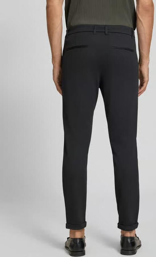 Lindbergh Slim fit stoffen broek met omgeslagen broekspijpen - Foto 4