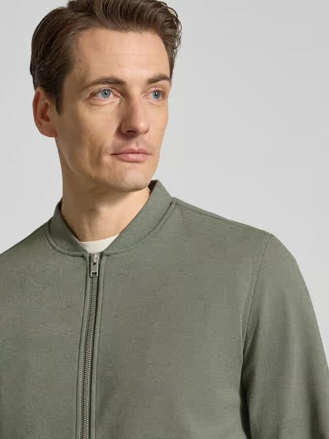 Lindbergh Slim fit Jack met Opstaande kraag en Ritssluiting