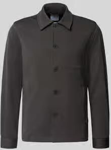 Lindbergh Slim fit overshirt met viscosemix