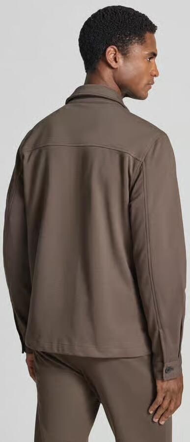 Lindbergh Slim fit overshirt met viscosemix - Foto 3