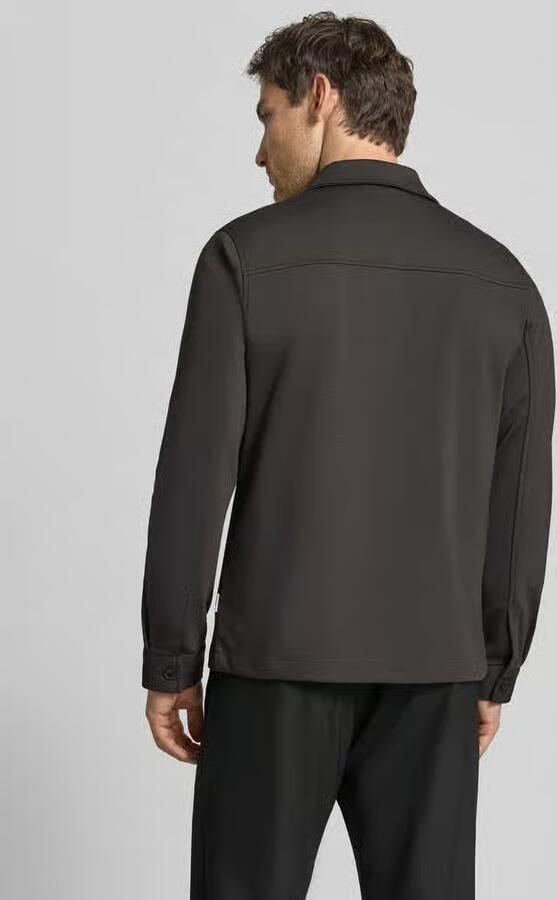 Lindbergh Slim fit overshirt met viscosemix - Foto 3
