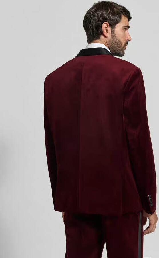 Lindbergh Slim fit pak van fluweel - Foto 2